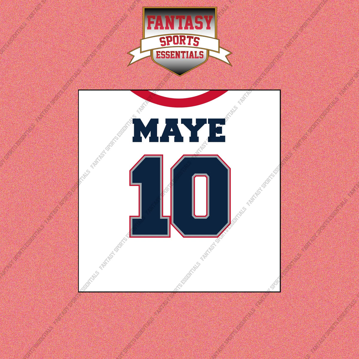 2026 New England Patriots Away Jersey Wall Art Prints