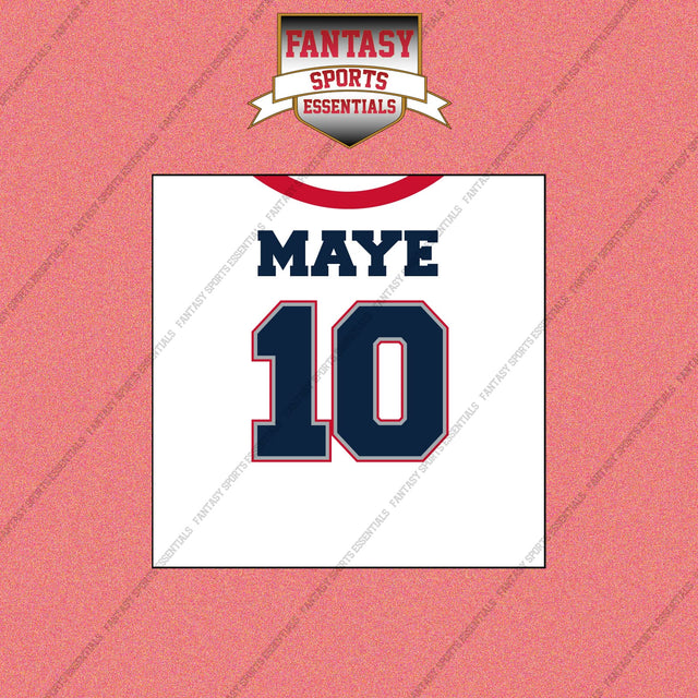 2026 New England Patriots Away Jersey Wall Art Prints