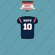 2026 New England Patriots Home Jersey Car Decals