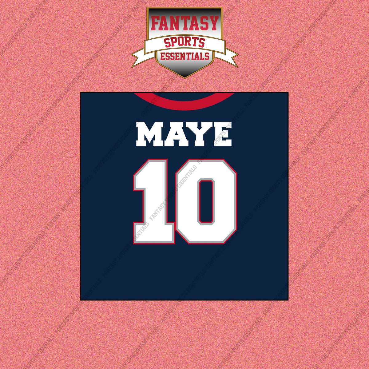 2026 New England Patriots Home Jersey Wall Art Prints