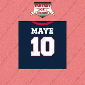 2026 New England Patriots Home Jersey Wall Art Prints