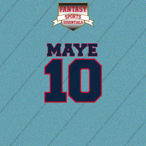2026 New England Patriots Name and Number Car Decals