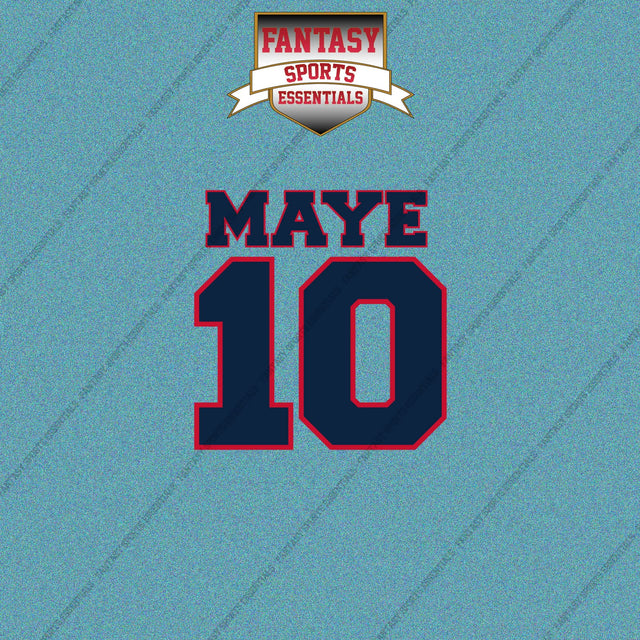2026 New England Patriots Name and Number Car Decals
