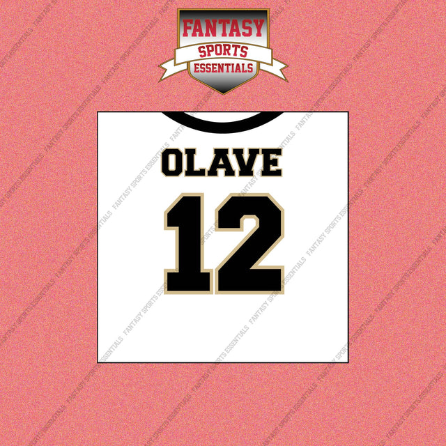 2026 New Orleans Saints Away Jersey Wall Art Prints