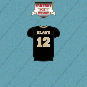 2026 New Orleans Saints Home Jersey Car Decals