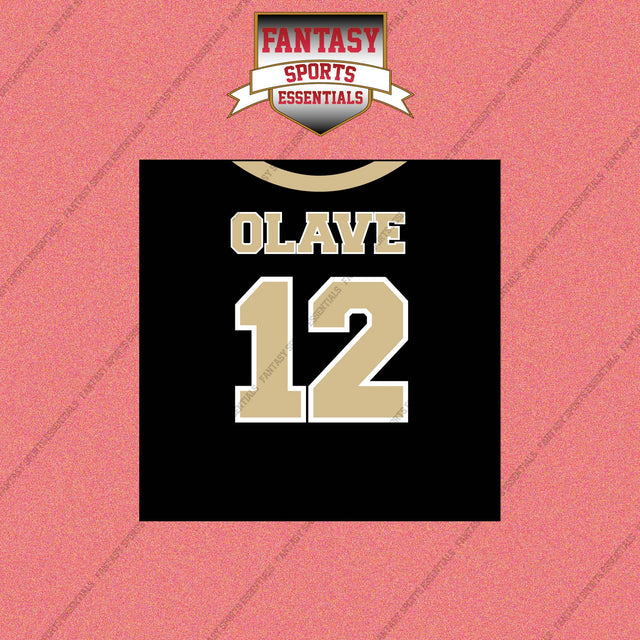 2026 New Orleans Saints Home Jersey Wall Art Prints