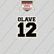 2026 New Orleans Saints Name and Number Glossy Stickers