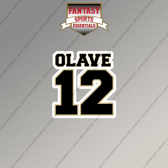 2026 New Orleans Saints Name and Number Magnets