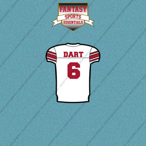 2026 New York Giants Away Jersey Car Decals