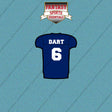 2026 New York Giants Home Jersey Car Decals
