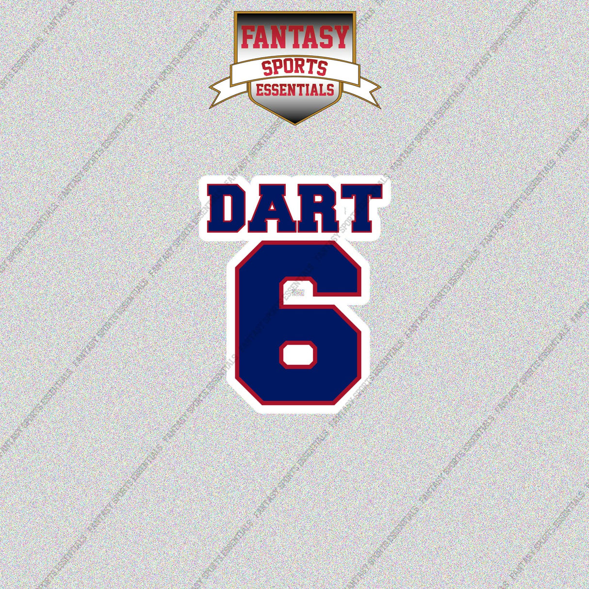 2026 New York Giants Name and Number Glossy Stickers