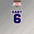 2026 New York Giants Name and Number Magnets