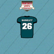 2026 Philadelphia Eagles Home Jersey Car Decals