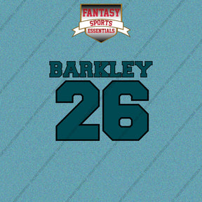 2026 Philadelphia Eagles Name and Number Car Decals