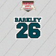 2026 Philadelphia Eagles Name and Number Glossy Stickers
