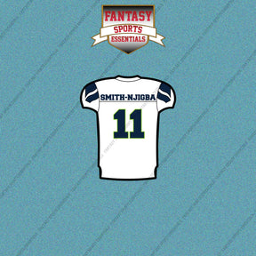 2026 Seattle Seahawks Away Jersey Car Decals