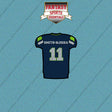 2026 Seattle Seahawks Home Jersey Car Decals