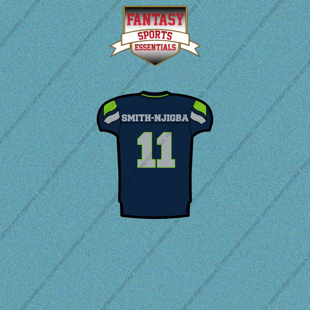 2026 Seattle Seahawks Home Jersey Car Decals