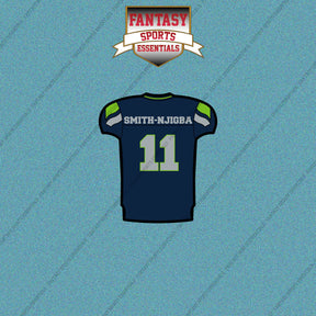 2026 Seattle Seahawks Home Jersey Car Decals