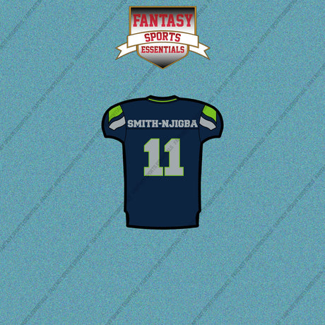 2026 Seattle Seahawks Home Jersey Car Decals