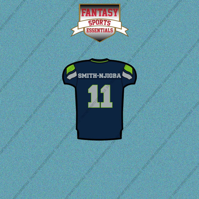 2026 Seattle Seahawks Home Jersey Car Decals