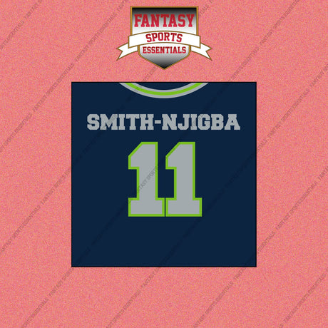 2026 Seattle Seahawks Home Jersey Wall Art Prints