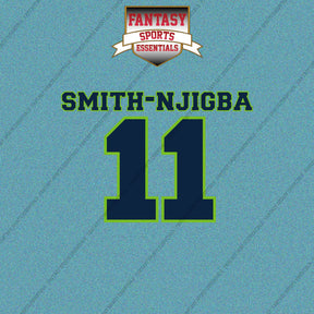 2026 Seattle Seahawks Name and Number Car Decals