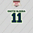 2026 Seattle Seahawks Name and Number Glossy Stickers