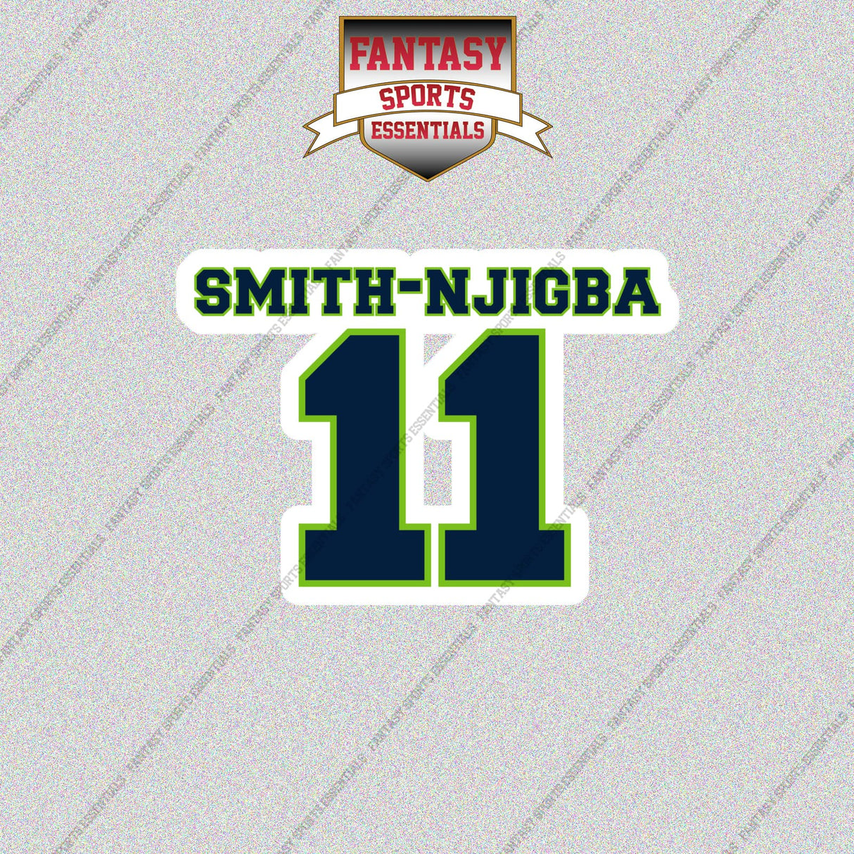 2026 Seattle Seahawks Name and Number Glossy Stickers