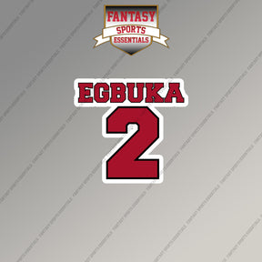 2026 Tampa Bay Buccaneers Name and Number Magnets