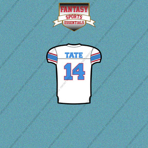 2026 Tennessee Titans Away Jersey Car Decals