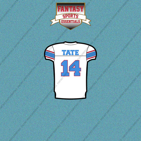 2026 Tennessee Titans Away Jersey Car Decals