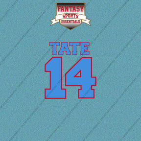 2026 Tennessee Titans Name and Number Car Decals