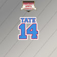2026 Tennessee Titans Name and Number Magnets