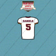 2026 Washington Commanders Away Jersey Car Decals