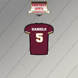 2026 Washington Commanders Home Jersey Magnets