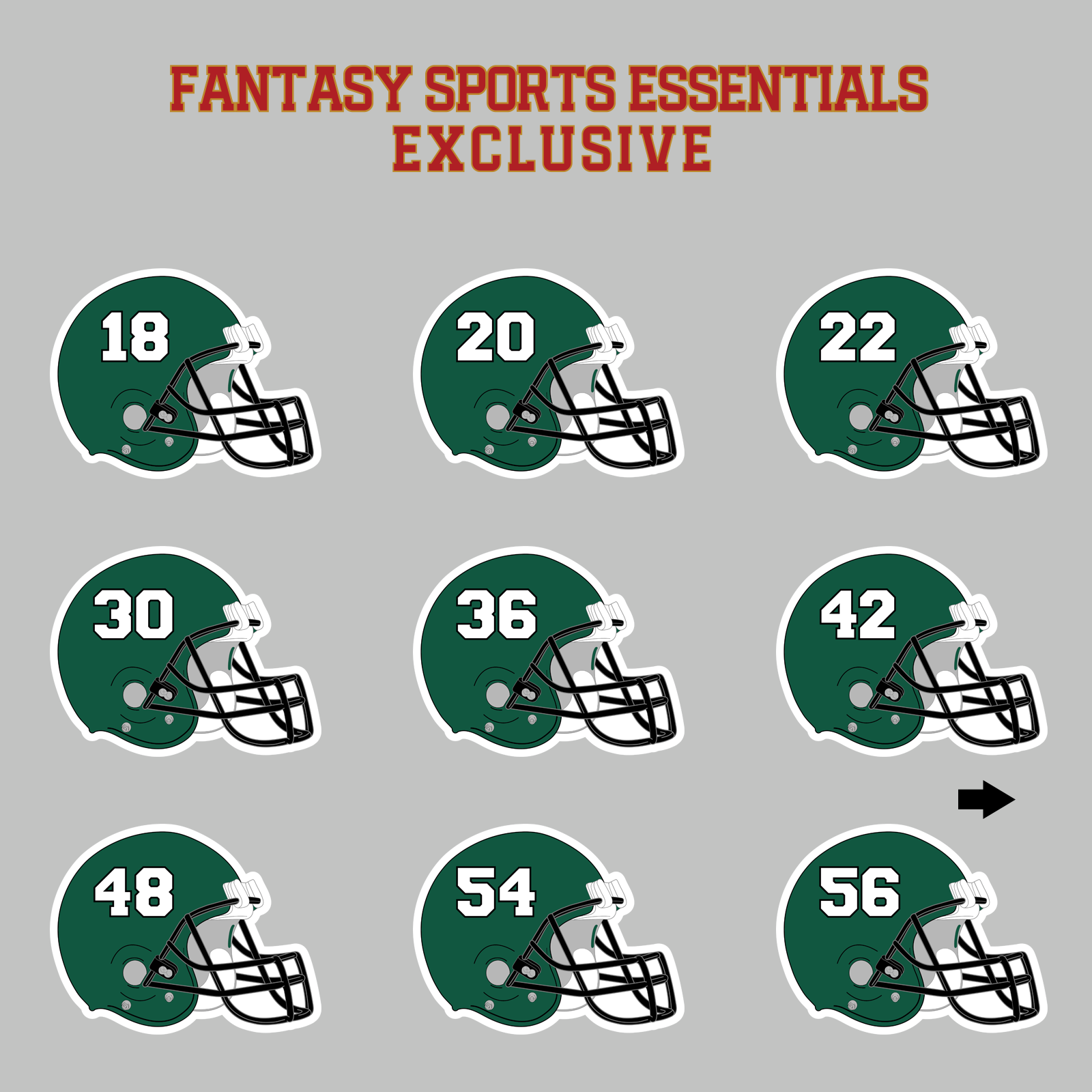 Fantasy Sports Essentials Exclusive New York Jets 2024 Helmet Magnets Page 2