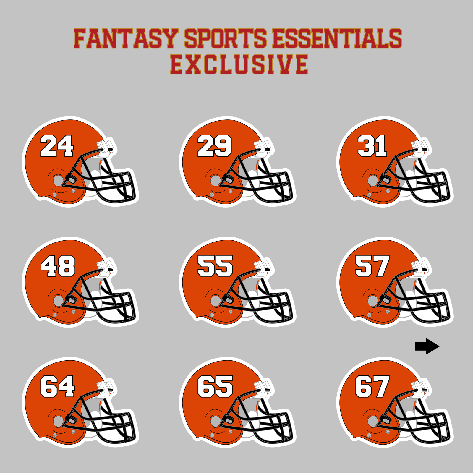 Fantasy Sports Essentials Exclusive Cincinnati Bengals 2024 Helmet Magnets Page 2