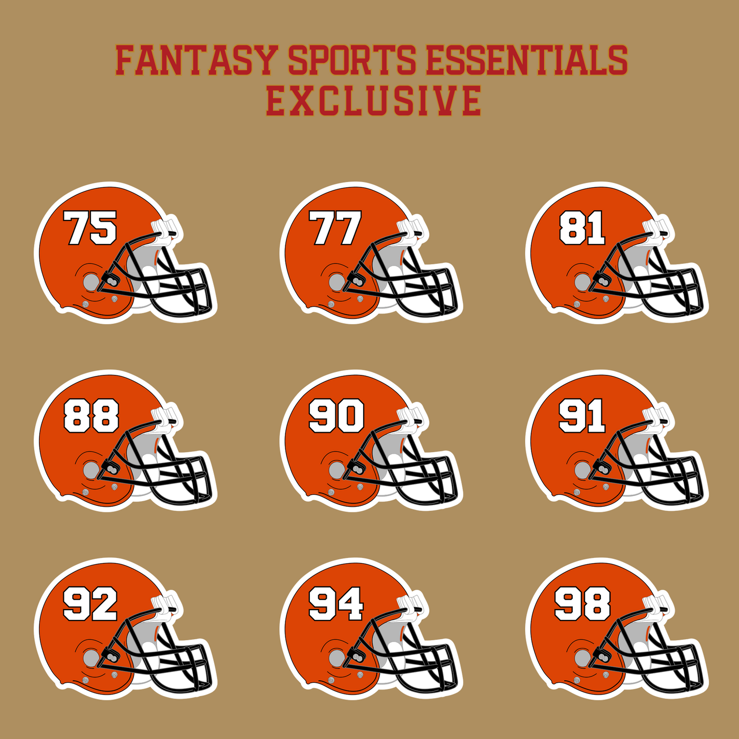 Fantasy Sports Essentials Exclusive Cincinnati Bengals 2024 Helmet Glossy Stickers Page 3