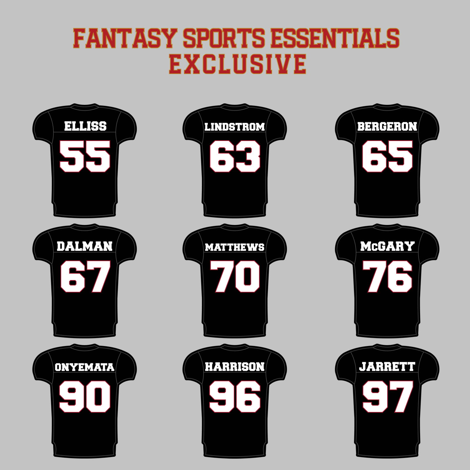 Fantasy Sports Essentials Exclusive Atlanta Falcons 2024 Home Jersey Magnets Page 3