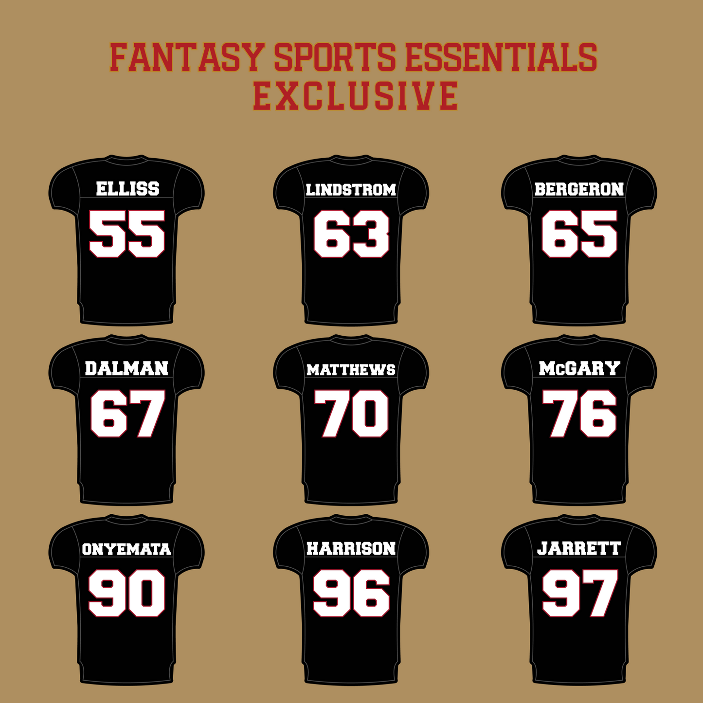 Fantasy Sports Essentials Exclusive Atlanta Falcons 2024 Home Jersey Glossy Stickers Page 3