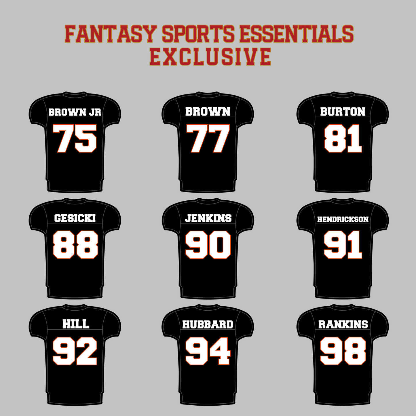 Fantasy Sports Essentials Exclusive Cincinnati Bengals 2024 Home Jersey Magnets Page 3