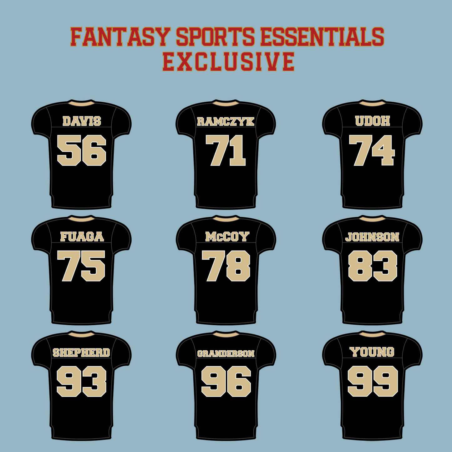 Fantasy Sports Essentials Exclusive New Orleans Saints 2024 Home Jersey Matte Stickers Page 3