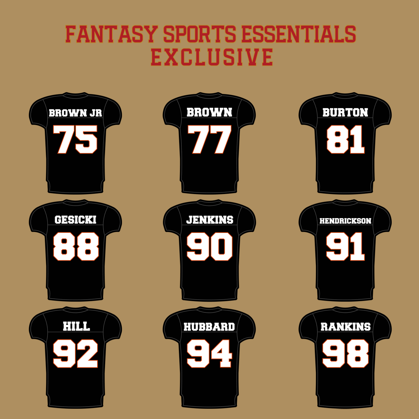 Fantasy Sports Essentials Exclusive Cincinnati Bengals 2024 Home Jersey Glossy Stickers Page 3