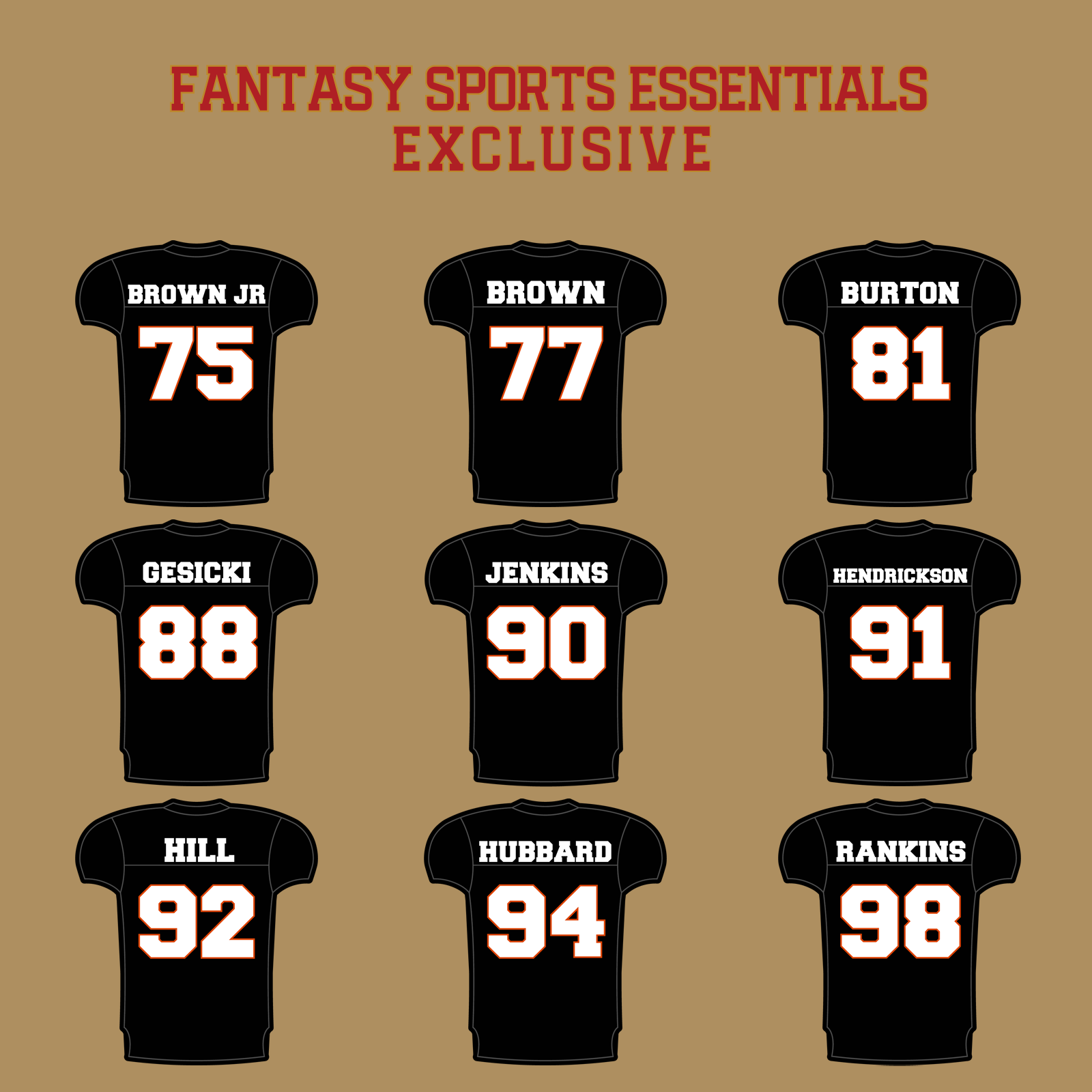 Fantasy Sports Essentials Exclusive Cincinnati Bengals 2024 Home Jersey Glossy Stickers Page 3