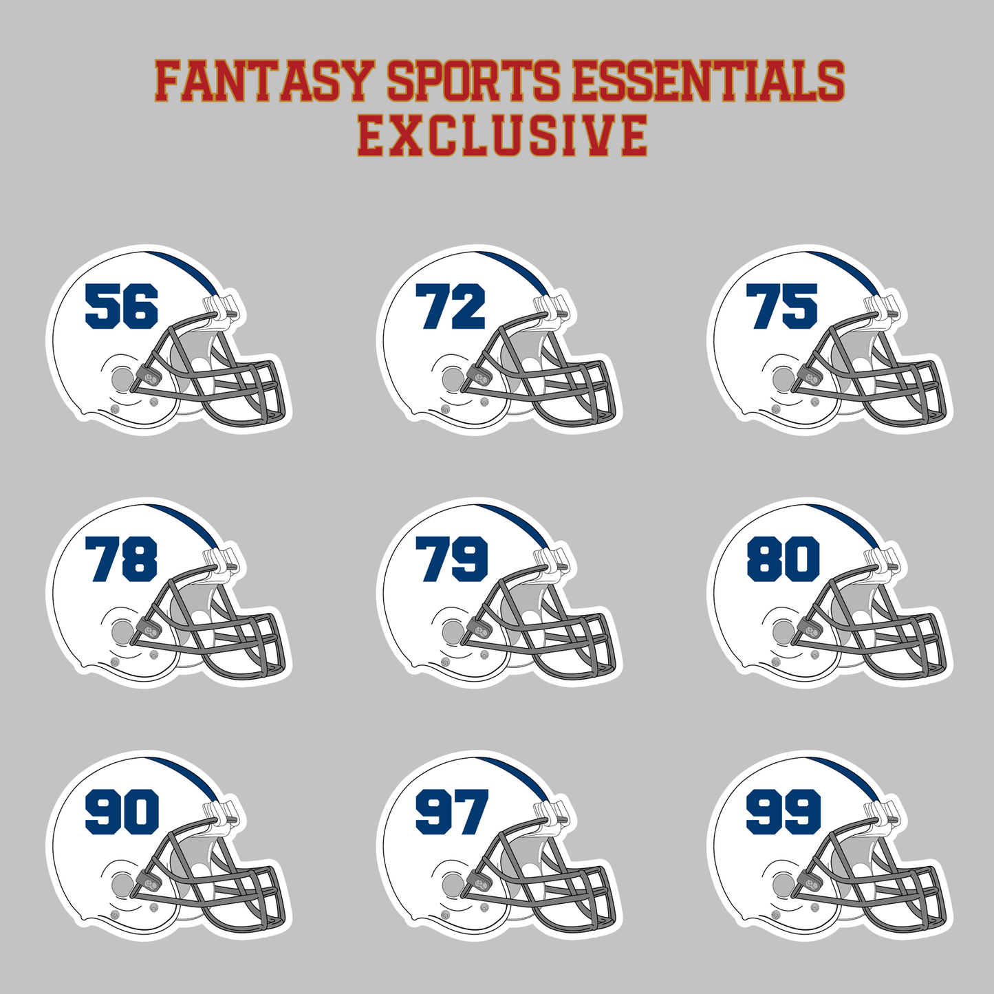 Fantasy Sports Essentials Exclusive Indianapolis Colts 2024 Helmet Magnets Page 3