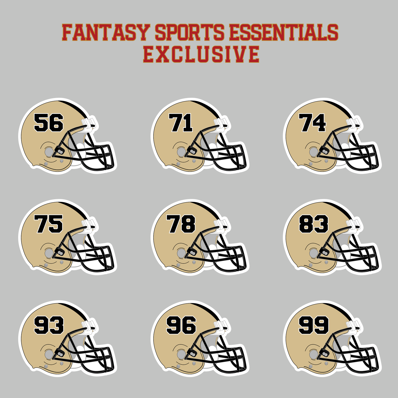 Fantasy Sports Essentials Exclusive New Orleans Saints 2024 Helmet Magnets Page 3