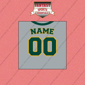 Athletics Personalized Current Away Jersey Wall Art Prints