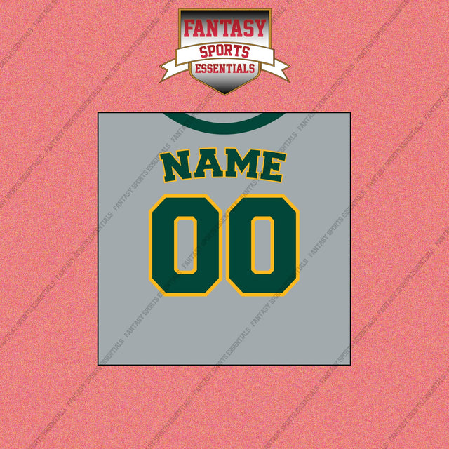 Athletics Personalized Current Away Jersey Wall Art Prints