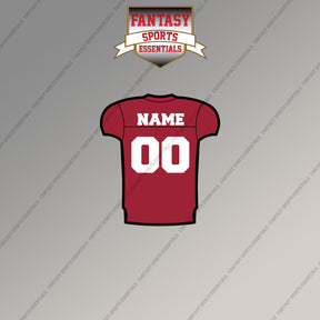 Alabama Crimson Tide Football Personalized Current Home Jersey Magnets